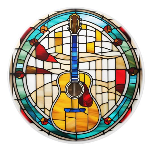 Gitarrenglas-Imitate Keramikknauf (Vorderseite)