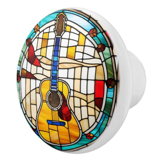 Gitarrenglas-Imitate Keramikknauf (Rechts)