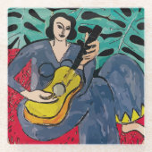 Gitarrenglas-Untersetzer Glasuntersetzer (Vorderseite)