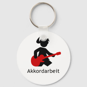 Gitarrengöttin "Akkordarbeit" von Emma Shirt Schlüsselanhänger