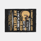 Gitarrengraf für Männer - Funny Musician Guitar Gr Fleecedecke (Vorderseite (Horizontal))