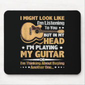 Gitarrengraf für Männer - Funny Musician Guitar Gr Mousepad (Vorne)