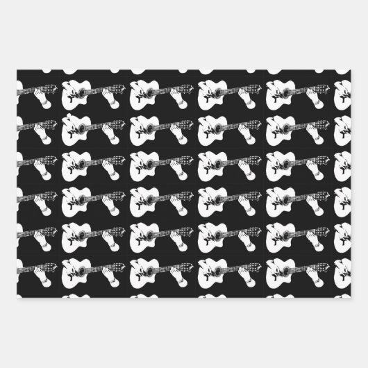 Gitarrengrafik Geschenkpapier Set (Vorderseite 2)