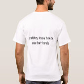 Gitarrenhände T-Shirt (Rückseite)