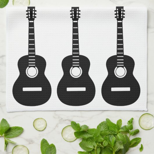 Gitarrenhandtuch Geschirrtuch (Gefaltet)