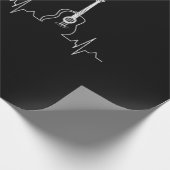 Gitarrenherzschlag Geschenkpapier (Ecke)