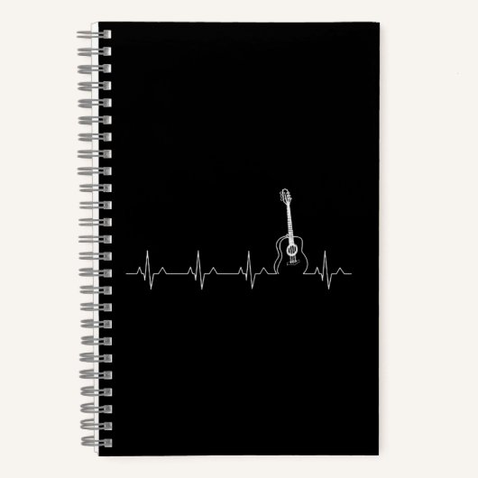 Gitarrenherzschlag Notizblock (Vorderseite)