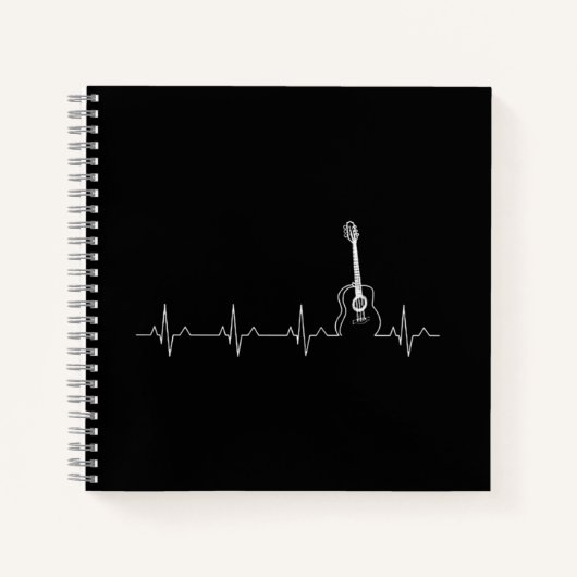 Gitarrenherzschlag Notizblock (Vorderseite)