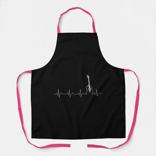 Gitarrenherzschlag Schürze (Vorderseite)