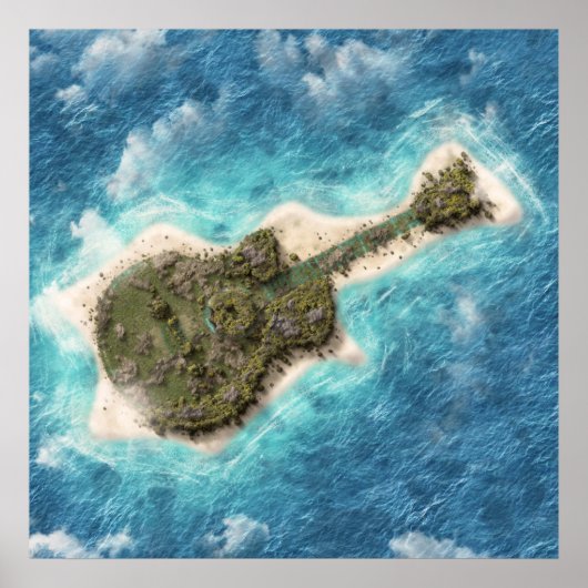 Gitarreninsel Poster (Vorne)