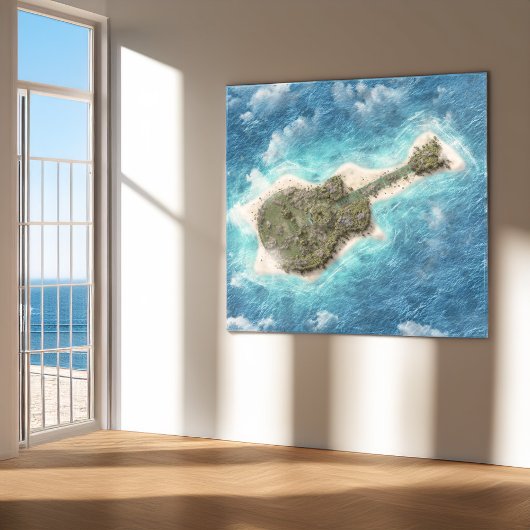 Gitarreninsel Poster