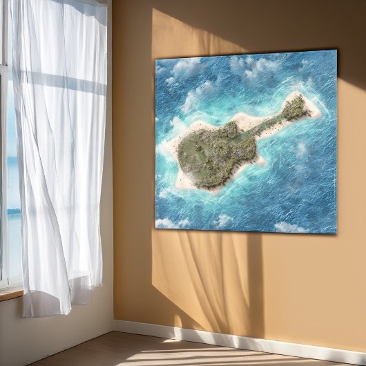 Gitarreninsel Poster