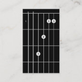 Gitarreninstruktor F Major Visitenkarte (Vorderseite)