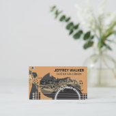 Gitarreninstrument | Musikalische Hinweise Visitenkarte (Stehend Vorderseite)