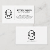 Gitarreninstrument Visitenkarte (Vorne/Hinten)