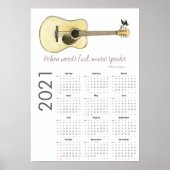 Gitarrenkalender 2021 Poster (Vorne)