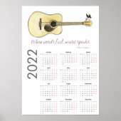 Gitarrenkalender 2022 Poster (Vorne)