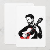 Gitarrenkarte (Vorne/Hinten)