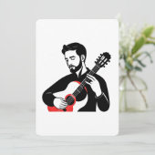Gitarrenkarte (Stehend Vorderseite)