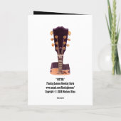 Gitarrenkarte Karte (Rückseite)