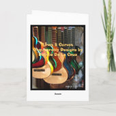 Gitarrenkarten für Linien und Kurven Karte (Rückseite)