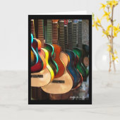 Gitarrenkarten für Linien und Kurven Karte (Gelbe Blume)