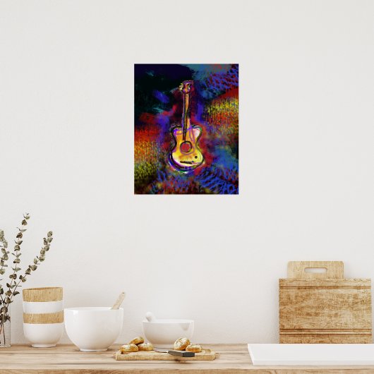 Gitarrenklänge Poster (Küche)