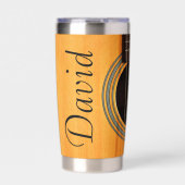 Gitarrenklangloch personalisiert thermobecher (Vorderseite)