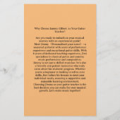 Gitarrenklassendruck Flyer Doppelseitig bedruckt (Hinten)