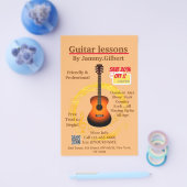 Gitarrenklassendruck Flyer Doppelseitig bedruckt (Einzeln)