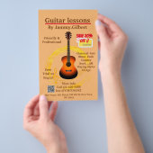 Gitarrenklassendruck Flyer Doppelseitig bedruckt (Handgriff)