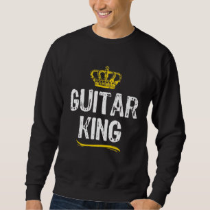 Gitarrenkönig Männer Jungen Spieler Cooler Schlag Sweatshirt