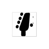 Gitarrenkopf-Symbol  Gummistempel (Prägung)