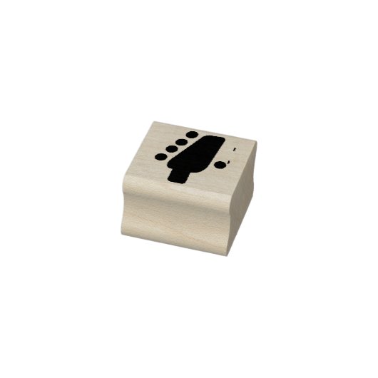 Gitarrenkopf-Symbol  Gummistempel (Stempel)