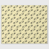 Gitarrenkörper-Packpapier Geschenkpapier (Flach)