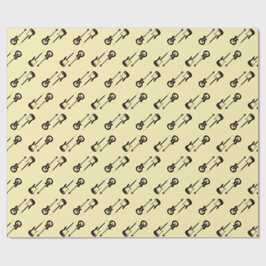 Gitarrenkörper-Packpapier Geschenkpapier (Flach)