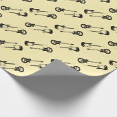 Gitarrenkörper-Packpapier Geschenkpapier (Ecke)