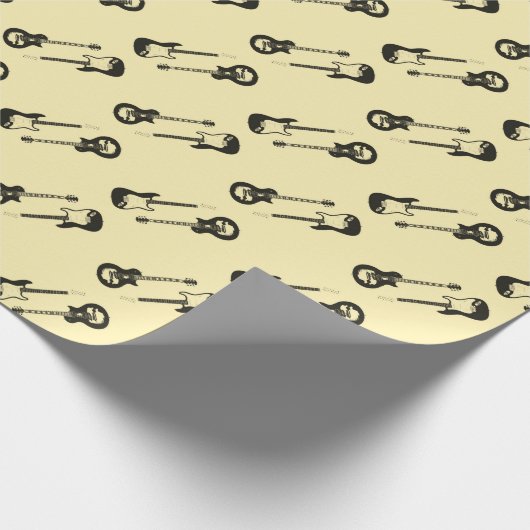 Gitarrenkörper-Packpapier Geschenkpapier (Ecke)
