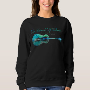 Gitarrenkunstwerk The Sound Of Silence Naturgitar Sweatshirt