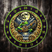 Gitarrenlämmer leuchten unter dem Mond Dartscheibe