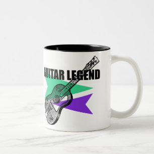 Gitarrenleend Retro Vintag Illustration Tasse