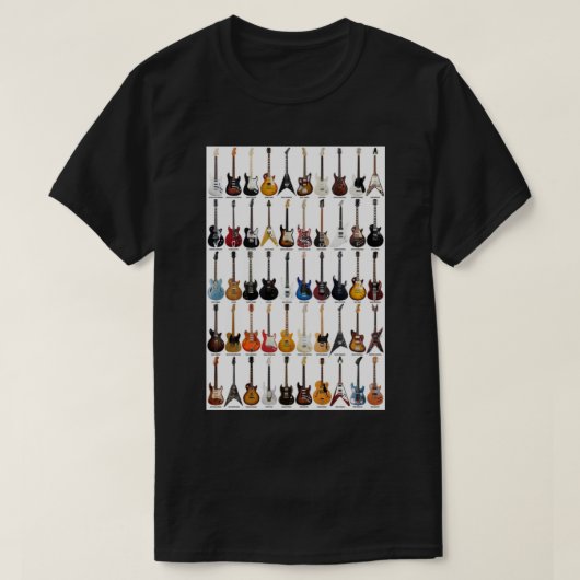 Gitarrenleends Metal Print T-Shirt (Design vorne)