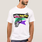 Gitarrenlegende Hero Retro Illustration Custom T-S T-Shirt (Vorderseite)