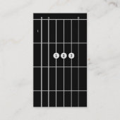 Gitarrenlehrer A-Dur Visitenkarte (Vorderseite)