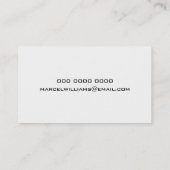 Gitarrenlehrer coole Musik weiß Visitenkarte (Rückseite)