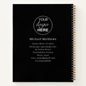 Gitarrenlehrer Custom Student Music Lesson Notizblock (Rückseite)