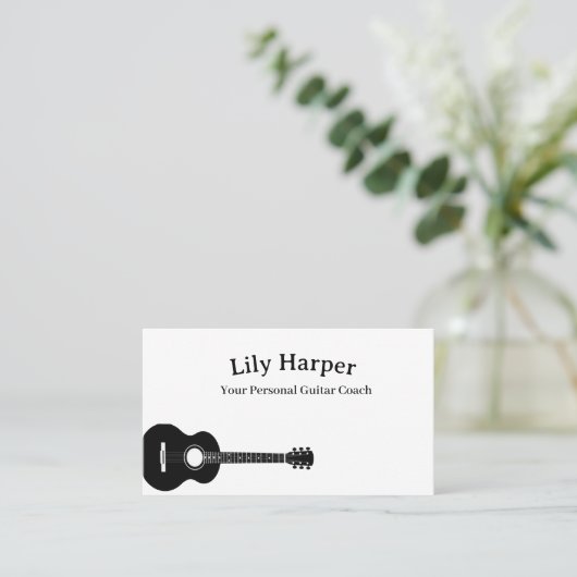 Gitarrenlehrer | Elektrische und akustische Lehren Telefonnummerkarte (Stehend Vorderseite)