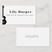 Gitarrenlehrer | Elektrische und akustische Lehren Telefonnummerkarte (Vorne/Hinten)