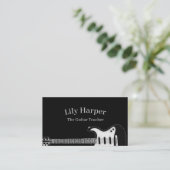 Gitarrenlehrer | Elektrische und akustische Lektio Telefonnummerkarte (Stehend Vorderseite)