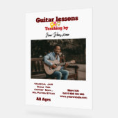 Gitarrenlehrer - individuelles Akryllisches Zeiche Acrylschild (Winkel)